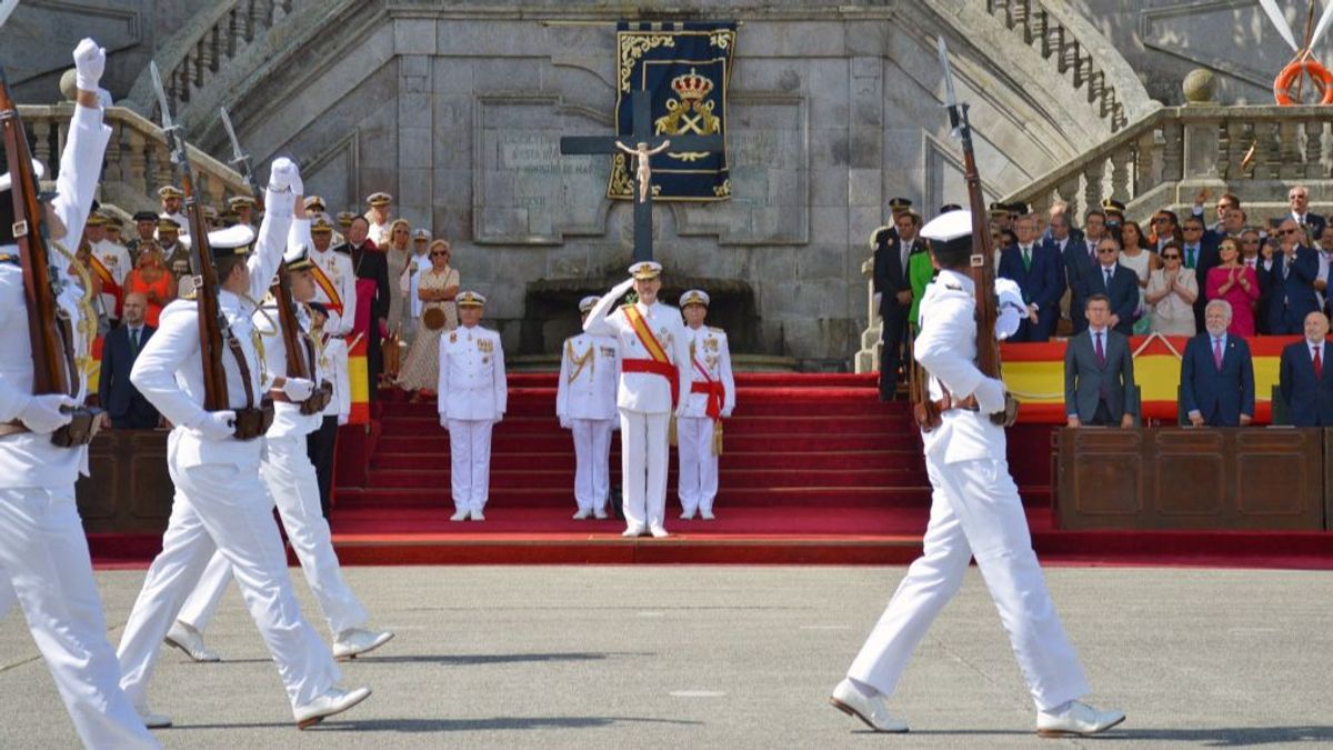 El rey Felipe VI durante la ceremonia del año 2019.