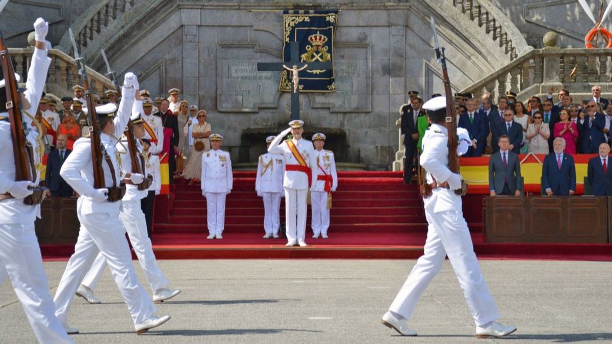 El rey Felipe VI durante la ceremonia del año 2019. El rey Felipe VI durante la ceremonia del año 2019.