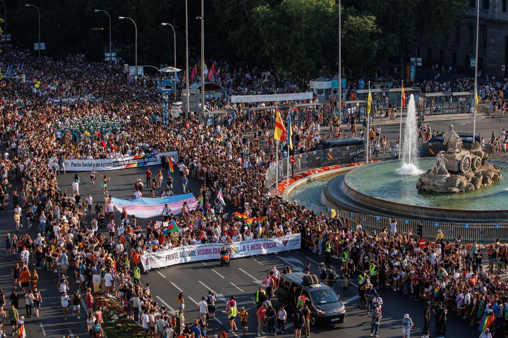 Madrid vive el Orgullo tras dos años de pandemia