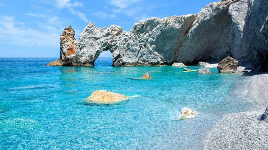 Playa de Lalaria en Grecia
