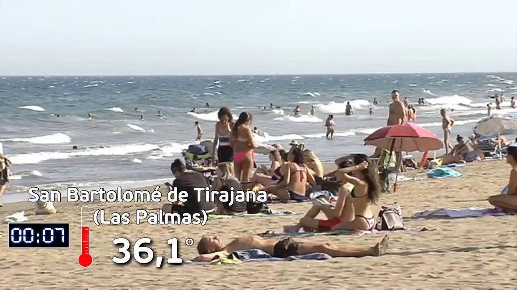 Llega un alivio térmico a las islas Canarias