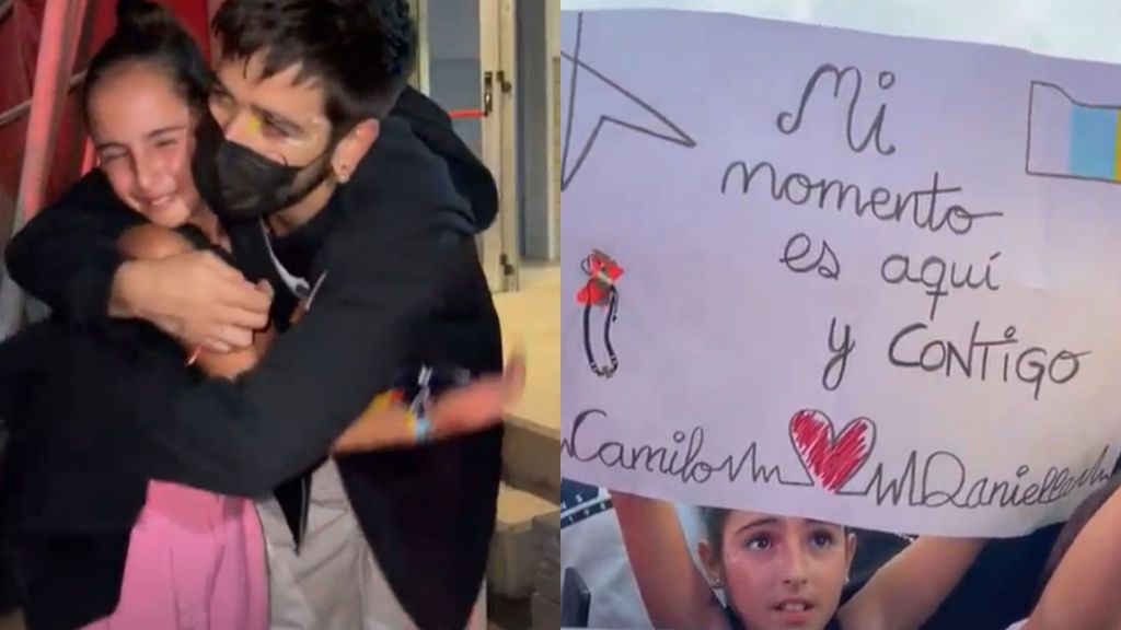 Camilo con su pequeña fan