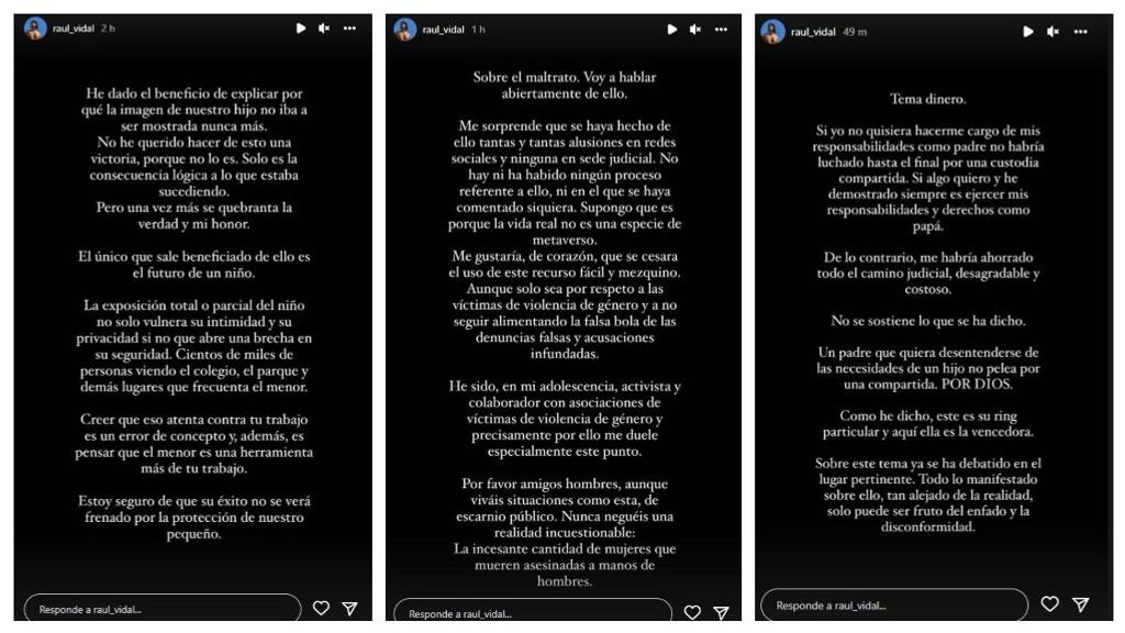 El comunicado íntegro de Raúl Vidal