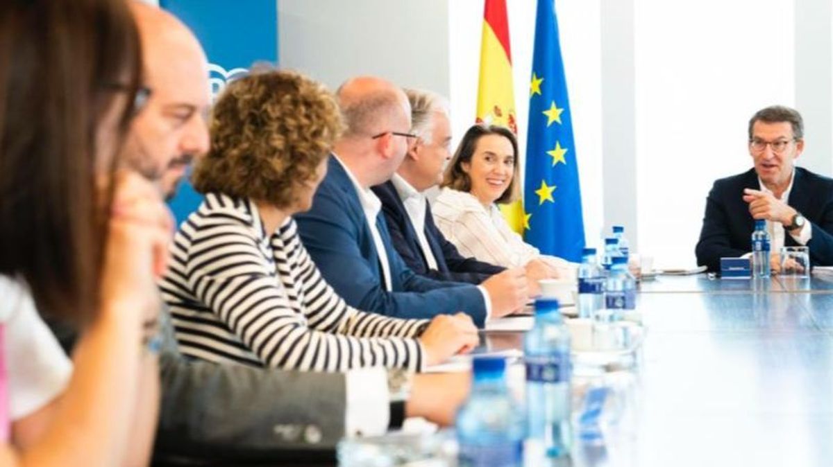 El líder del PP, Alberto Núñez Feijóo, preside el Comité de Dirección de su partido este lunes en Génova El líder del PP, Alberto Núñez Feijóo, preside el Comité de Dirección de su partido este lunes en Génova