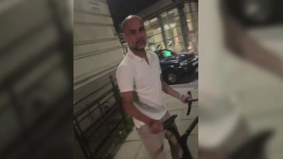 El susto viral de Pep Guardiola