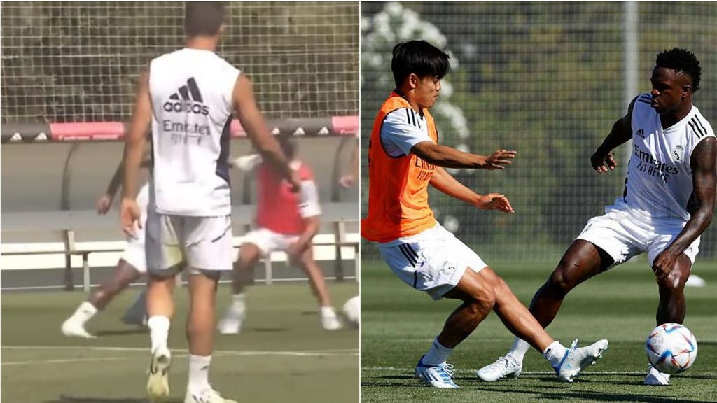 Vinicius regresa con gana de más: el espectacular caño a Kubo