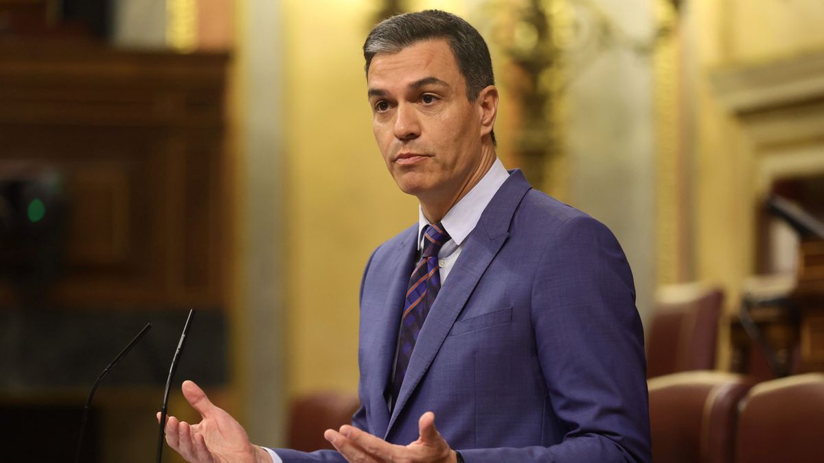 Pedro Sánchez, en la tribuna del Congreso Pedro Sánchez, en la tribuna del Congreso