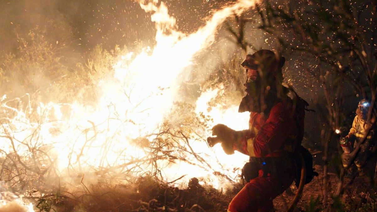 Efectivos de la UME en el incendio de Las Hurdes Efectivos de la UME en el incendio de Las Hurdes