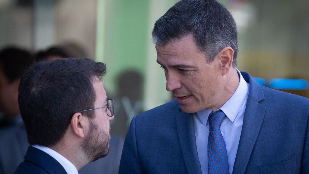 Pedro Sánchez y Pere Aragonès, en las jornadas de clausura del Cercle d'Economia