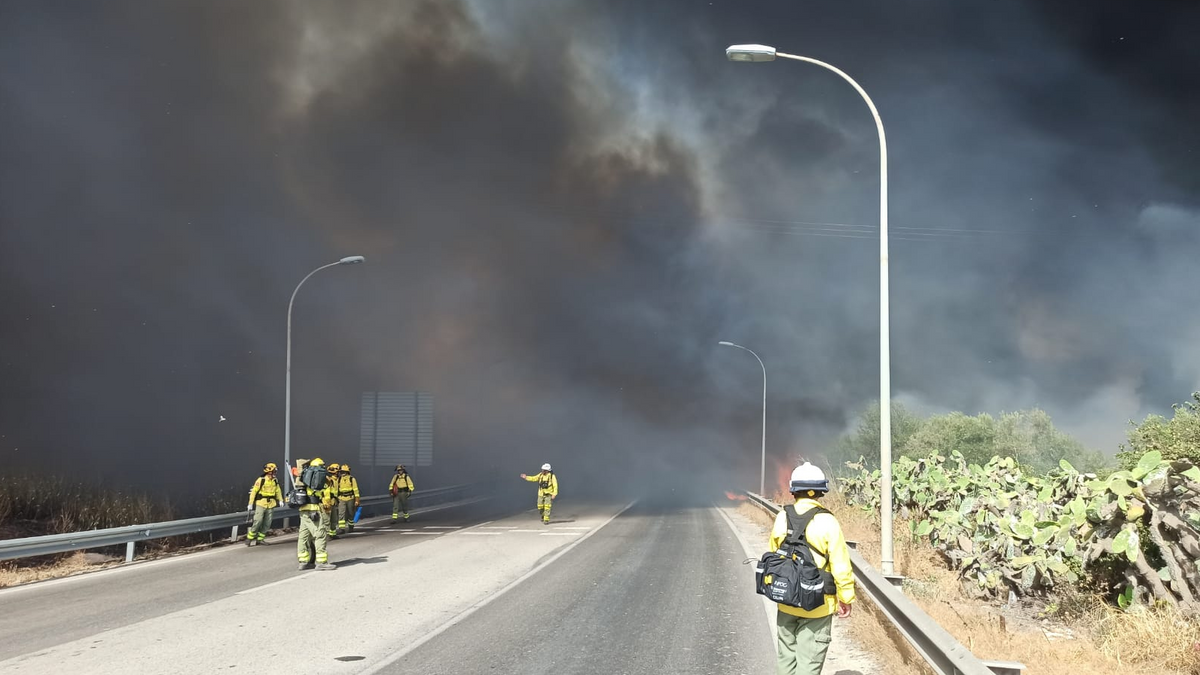 Incendio en Jerez de la Frontera Incendio en Jerez de la Frontera