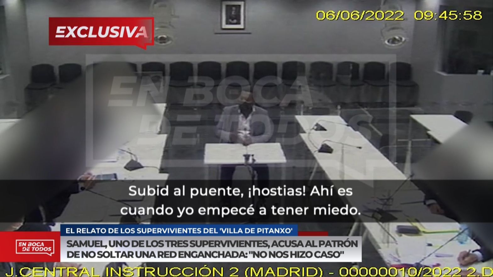 EXCLUSIVA | El testimonio de uno de los supervivientes del 'Villa de Pitanxo': "Nos querían matar"