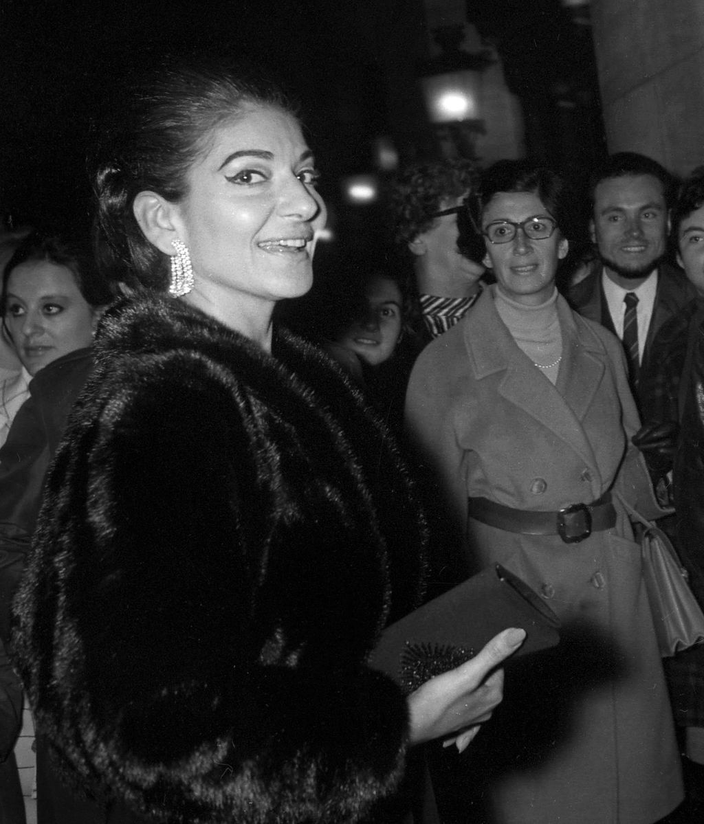 La cantante de ópera María Callas