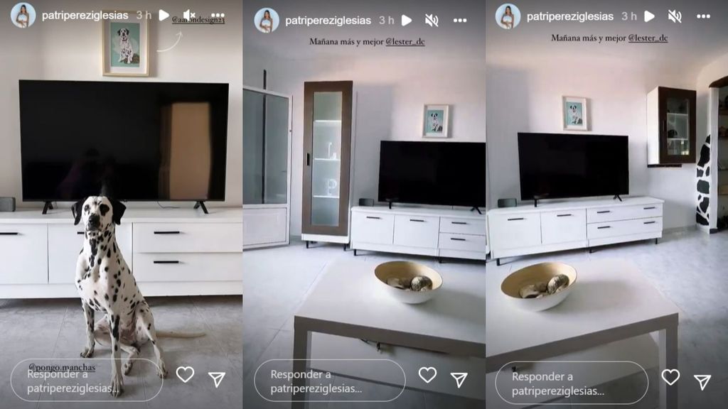 Patri Pérez muestra el salón de su nueva casa