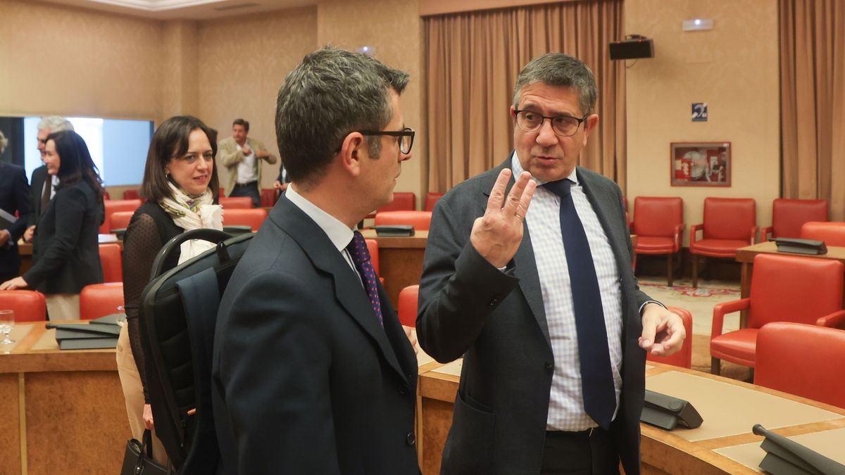 Patxi López y Félix Bolaños en el Congreso Patxi López y Félix Bolaños en el Congreso