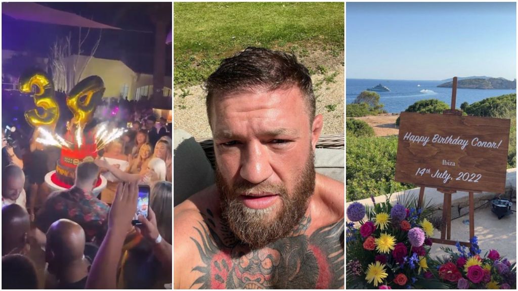 Conor McGregor celebra su cumpleaños por todo lo alto en Ibiza: "Las Islas Baleares son magníficas"