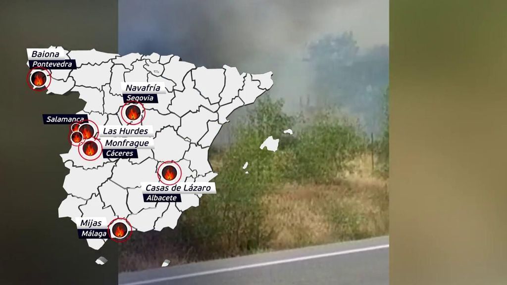 España arde en plena ola de calor: el fuego arrasa miles de hectáreas