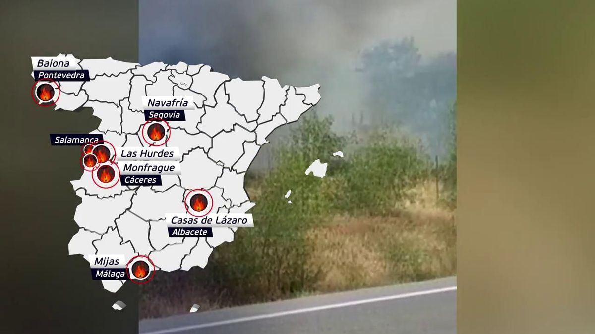 España arde en plena ola de calor: el fuego arrasa miles de hectáreas
