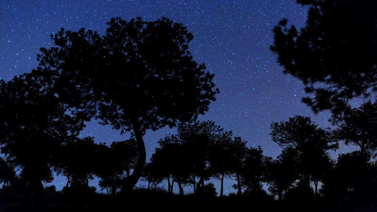 Imagen de archivo de un cielo estrellado. Imagen de archivo de un cielo estrellado.