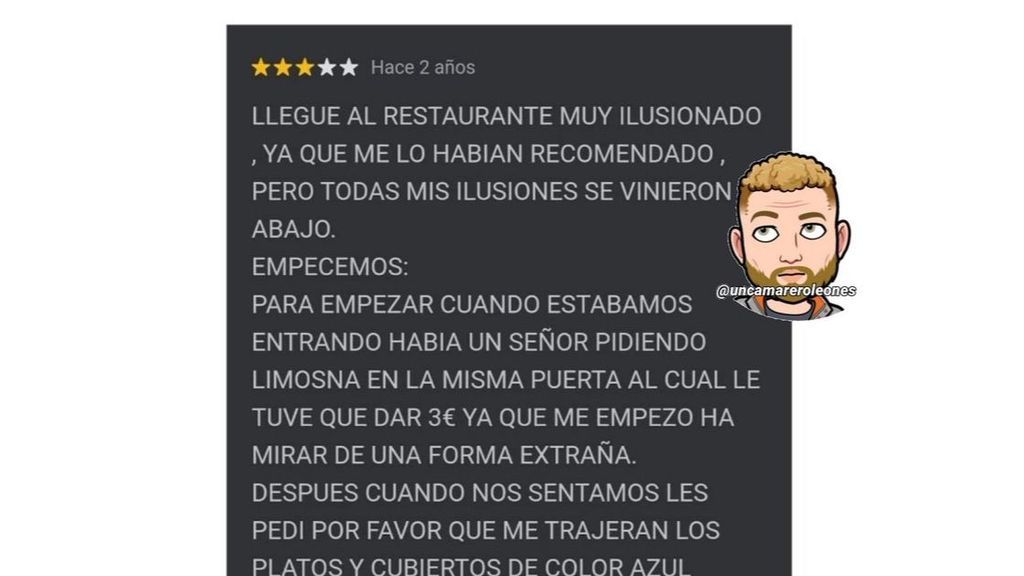 La insólita reseña de Google que critica el color de los cubiertos de un local: "No puede ser real"