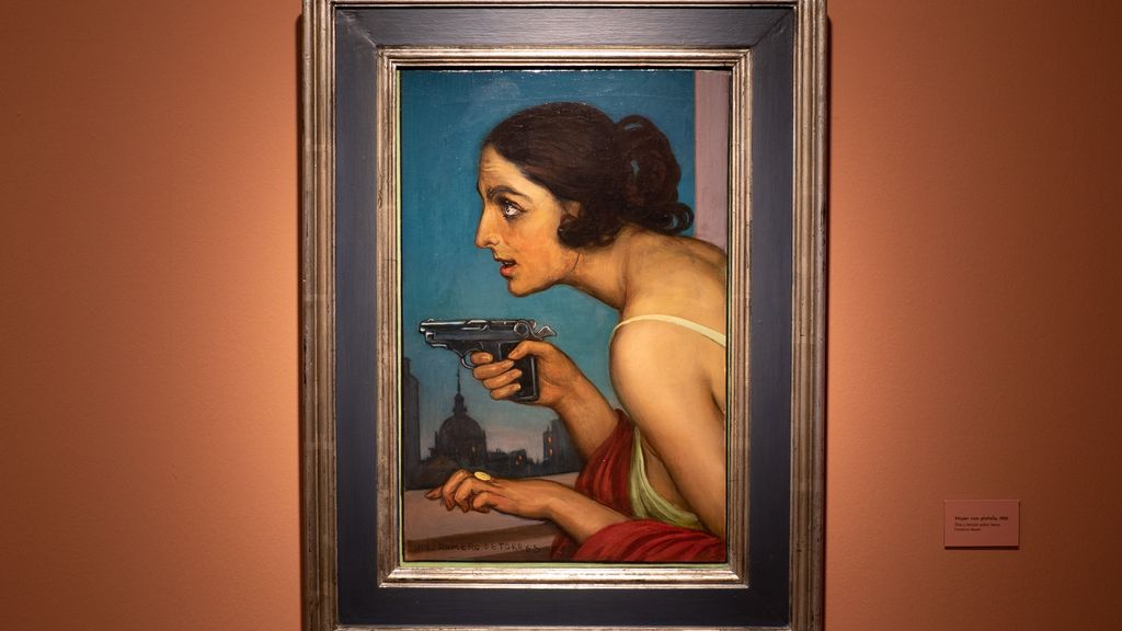 'Mujer con pistola' de Julio Romero de Torres