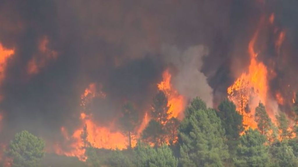Ascienden a 2.760 los desalojados por el incendio en la Sierra de Mijas, en Málaga