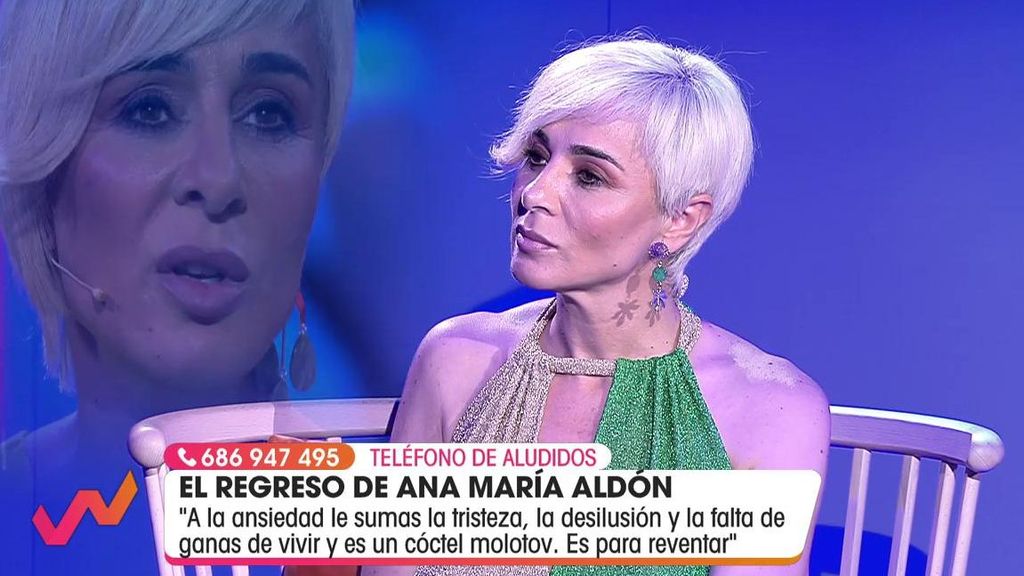 Ana María Aldón habla del duro momento que está viviendo