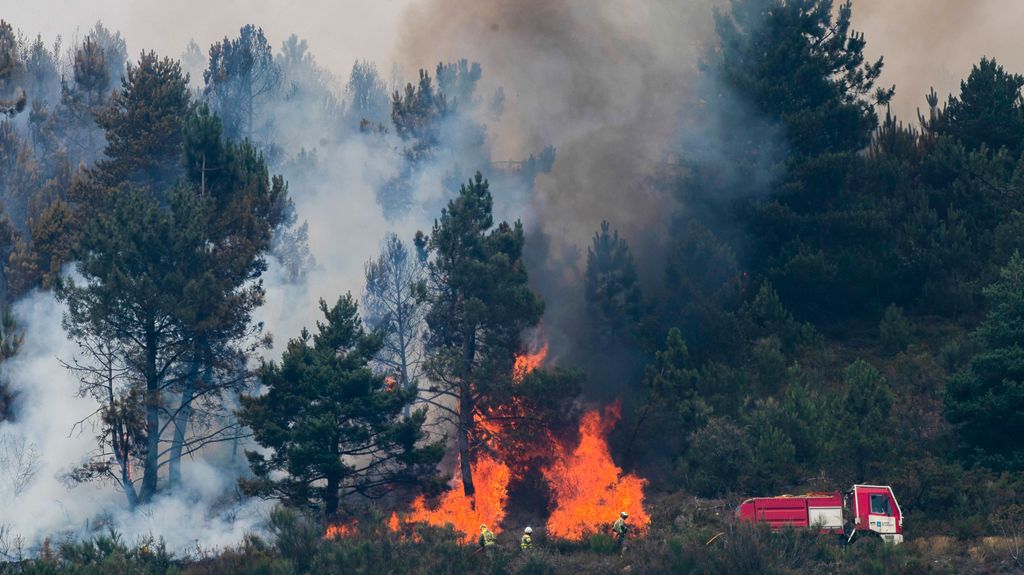 12 incendios forestales devoran Galicia: han dejado más de 4.600 hectáreas calcinadas