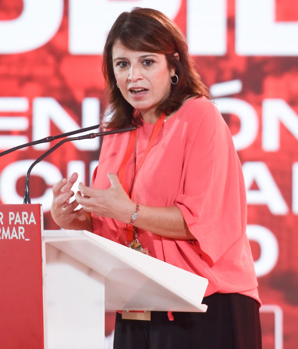 Adriana Lastra, en una de sus últimas apariciones públicas previas a su dimisión