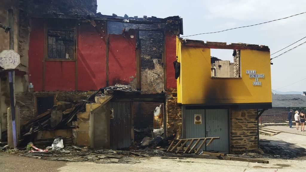Casas arrasadas en Alixo.