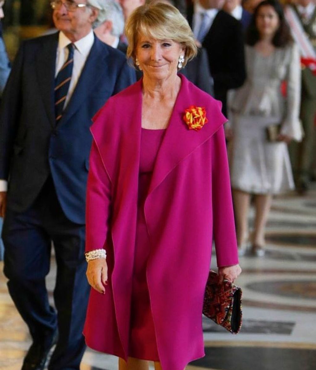 Esperanza Aguirre en el Palacio de Oriente