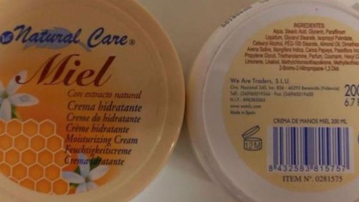 La Generalitat avisa de la retirada de una crema de manos con miel La Generalitat avisa de la retirada de una crema de manos con miel