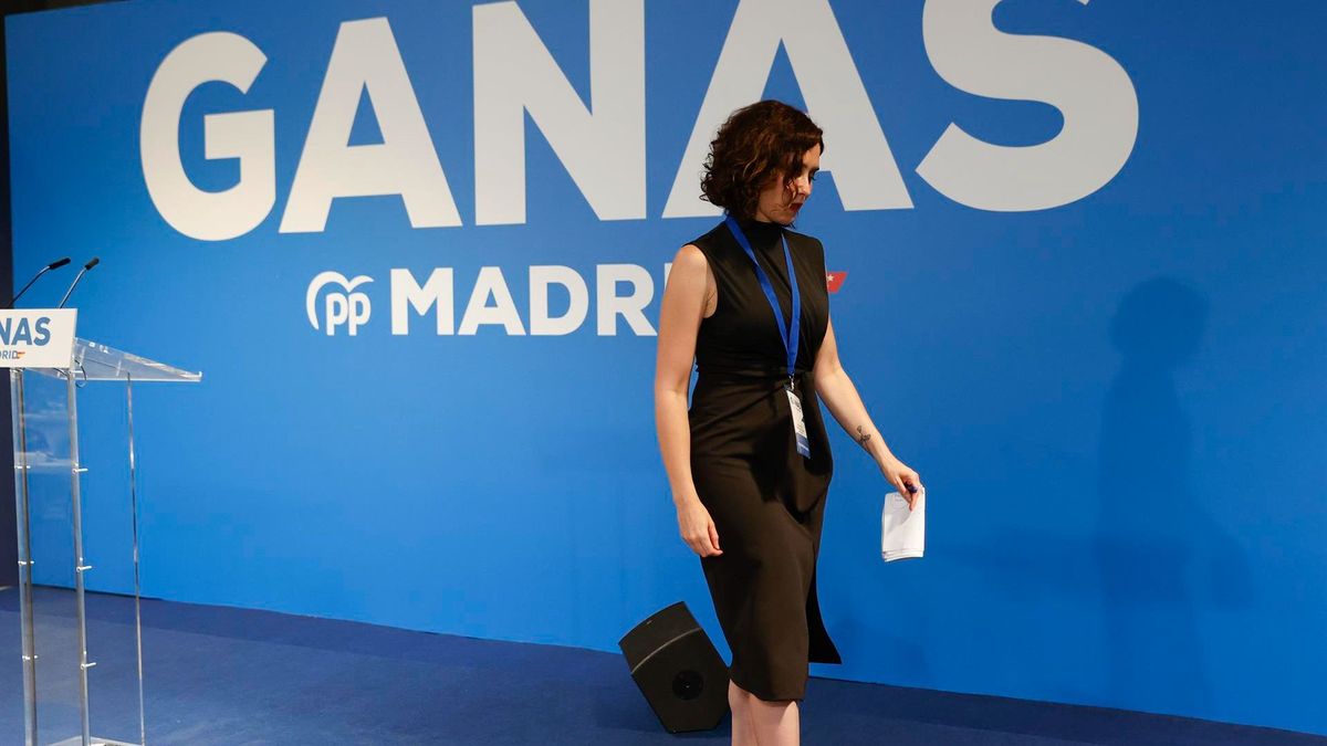 La presidenta de la Comunidad de Madrid y del PP regional, Isabel Díaz Ayuso