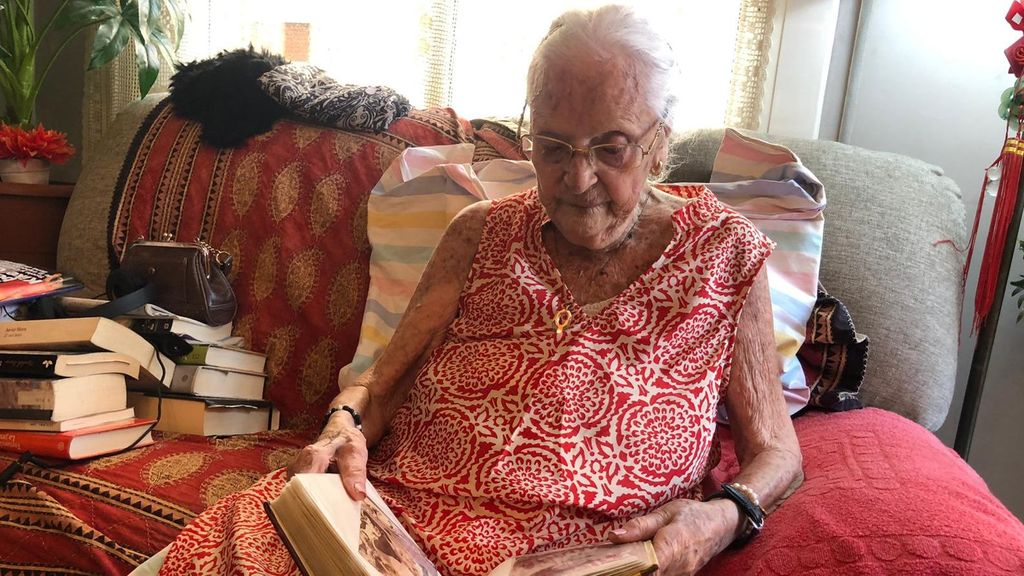 Lolita Laporta, de 103 años, ex modelo de Balenciaga
