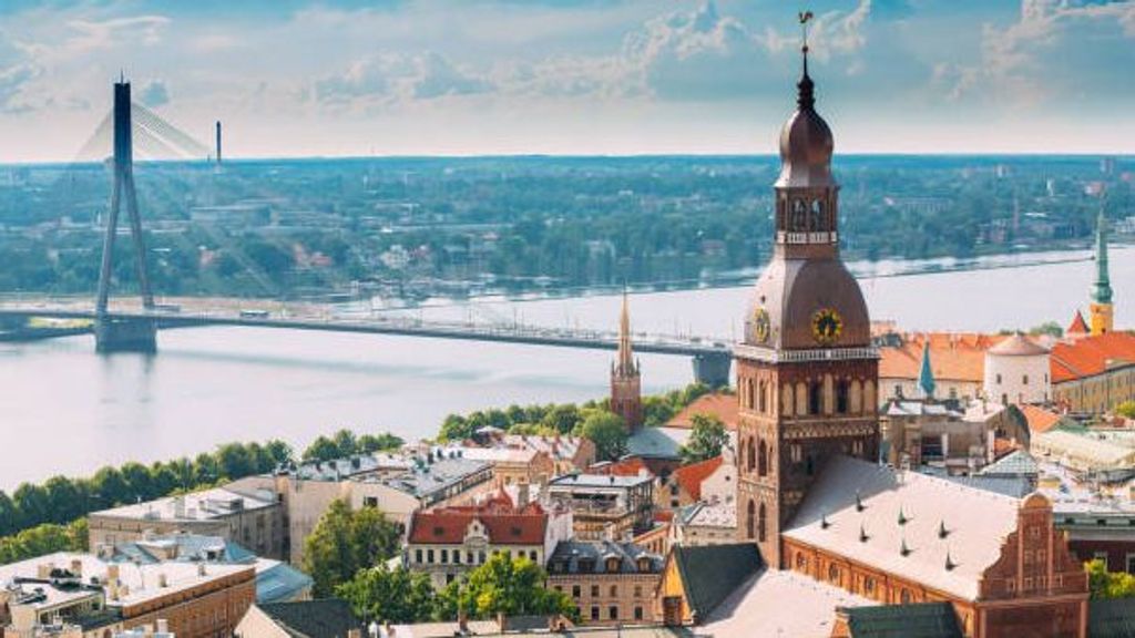 Riga, capital de Letonia.