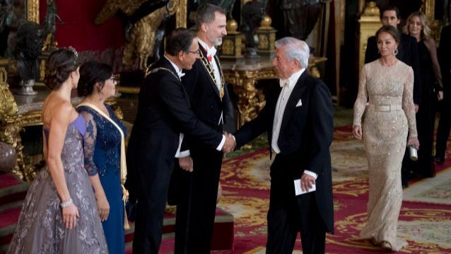 Vargas Llosa en el Palacio Real
