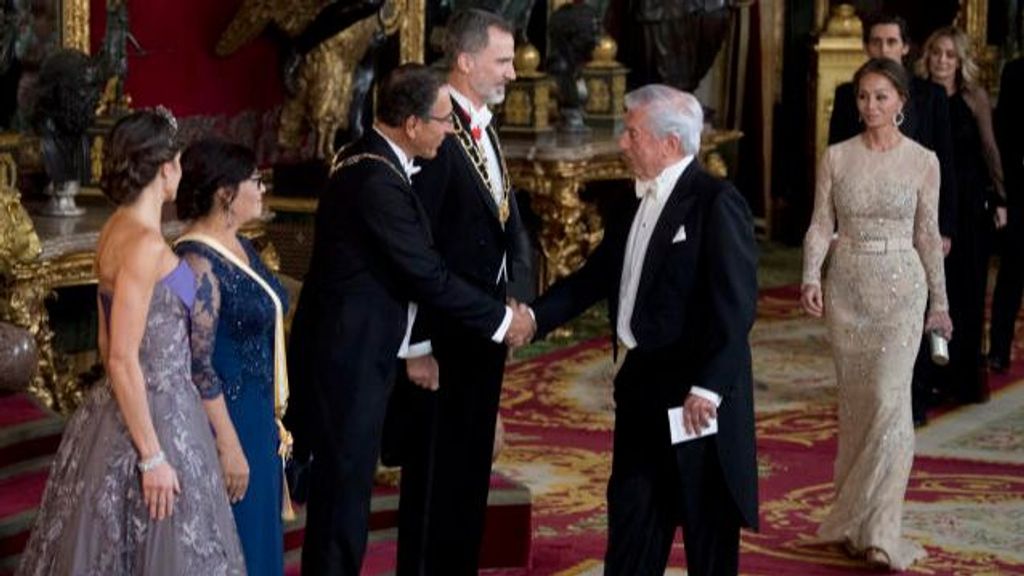Vargas Llosa en el Palacio Real
