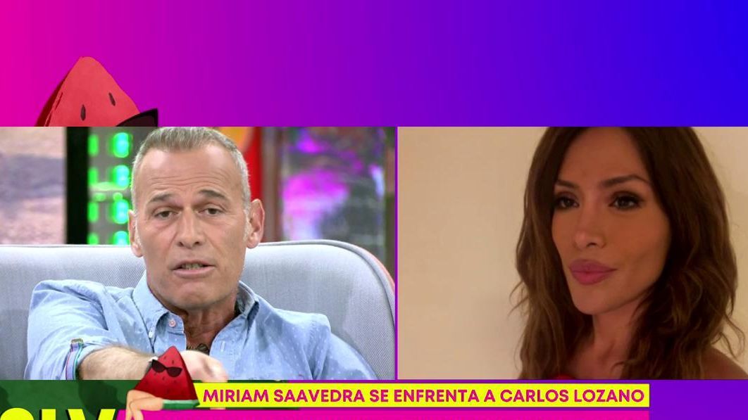 El tenso cara a cara entre Carlos Lozano y Miriam Saavedra en directo: "¡De mí no hables!"