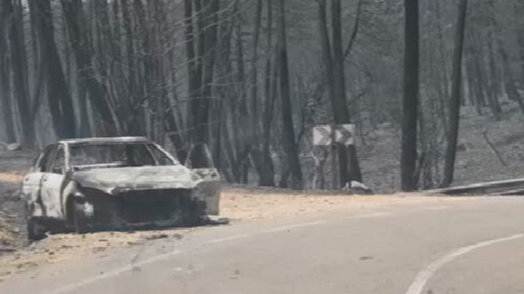 Eugenio, de 65 años, salva a su padre del fuego