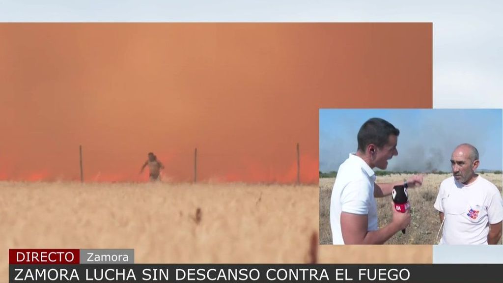 El amigo del agricultor herido por las llamas en Zamora: “Le debo todo”