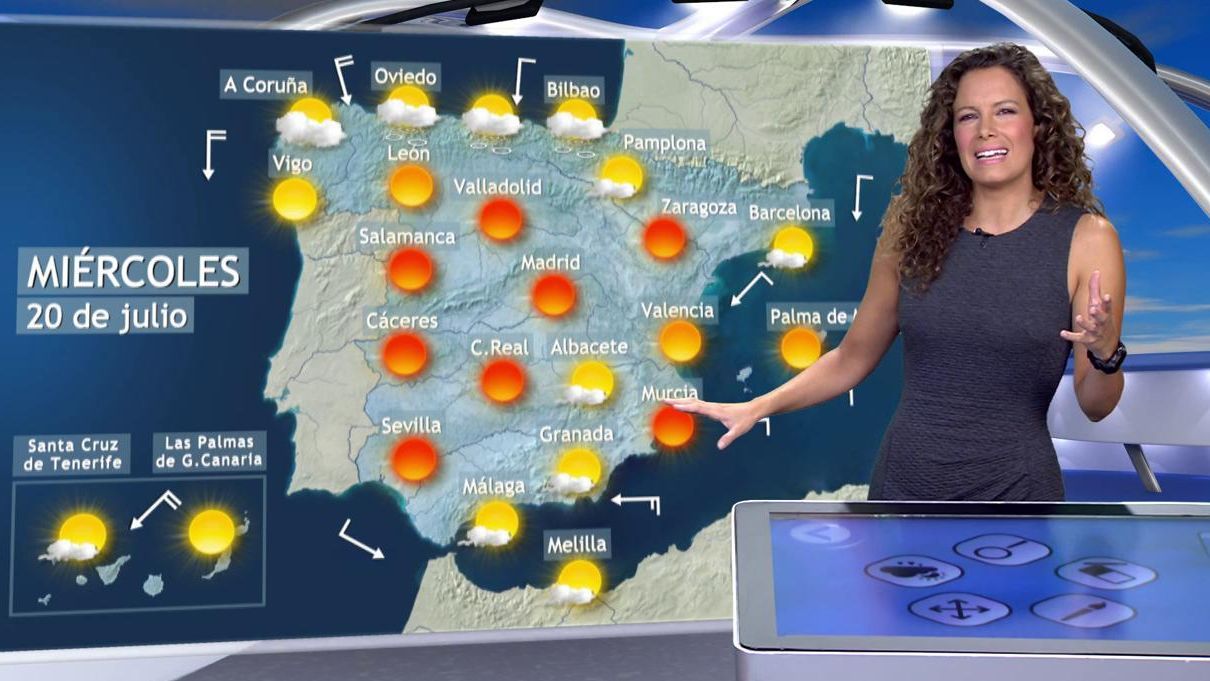 Las temperaturas subirán el miércoles en España