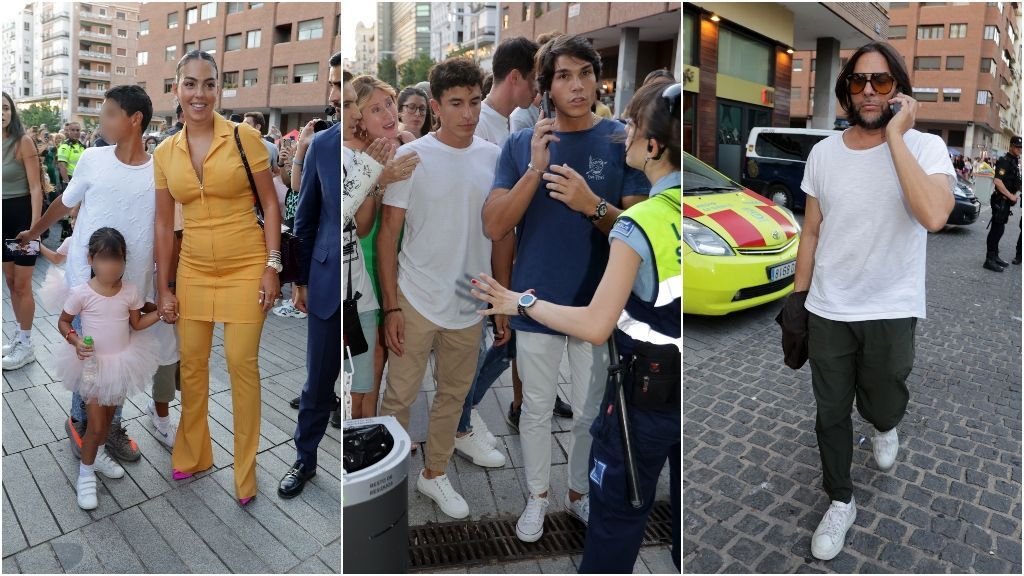 Georgina Rodríguez y sus hijos, Márc Márquez, Pablo Castellano y Joaquín Cortés no se quisieron perder el concierto de Rosalía
