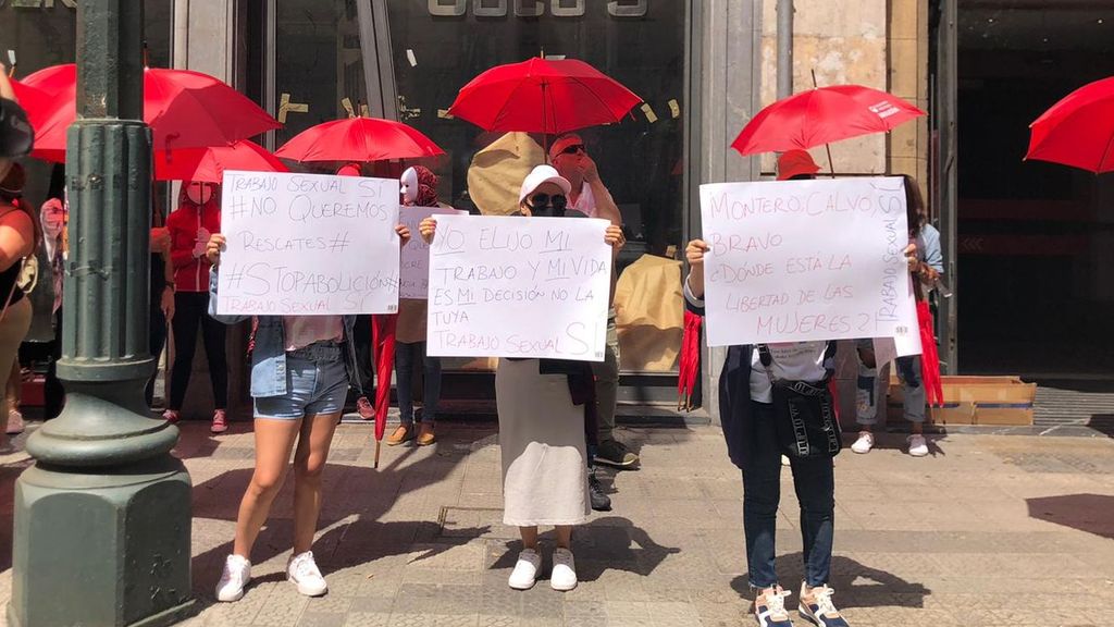 Mujeres que han participado en la protesta.