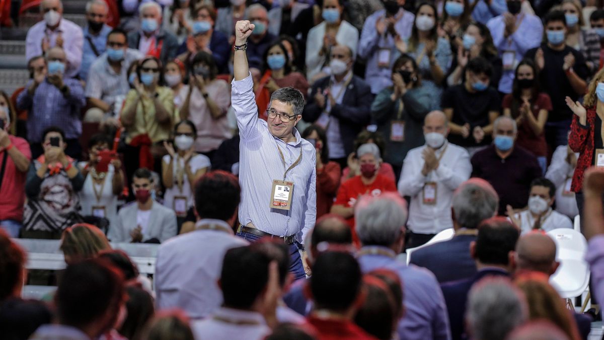 Patxi López durante el 40 Congreso del PSOE de Valencia en octubre de 2021