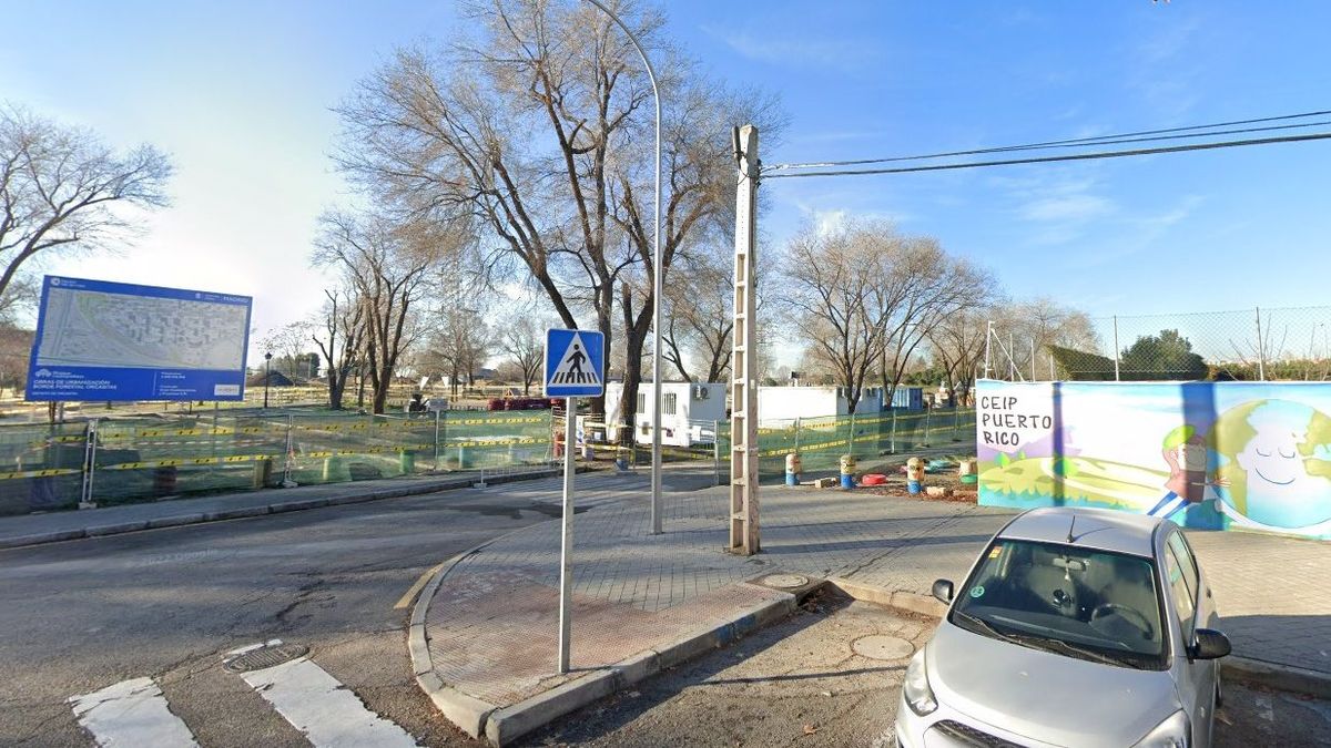 Zona verde en obras junto al CEIP Puerto Rico de Madrid Zona verde en obras junto al CEIP Puerto Rico de Madrid