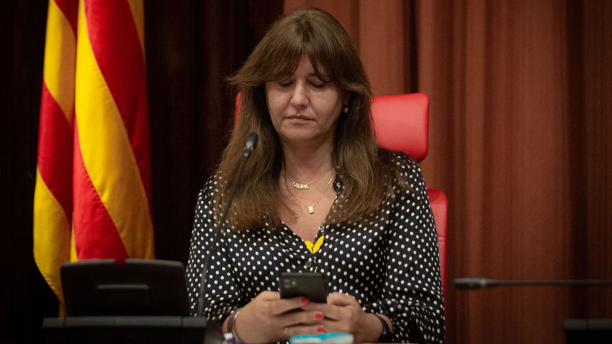 La presidenta del Parlament, Laura Borràs La presidenta del Parlament, Laura Borràs