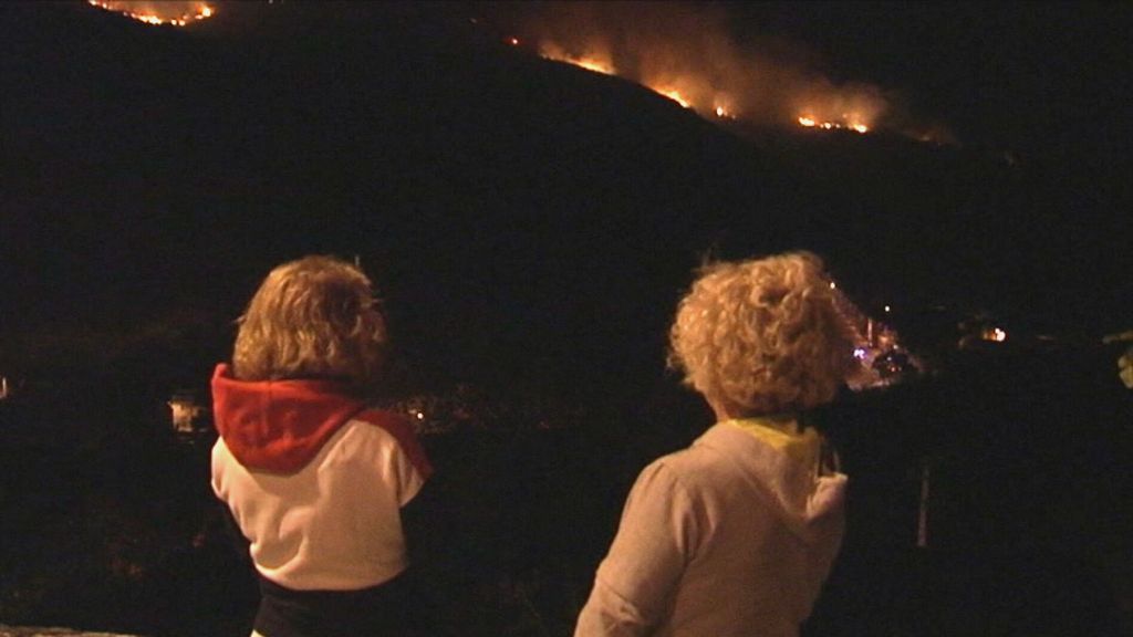 Las llamas de Galicia llegan hasta El Bierzo, en León