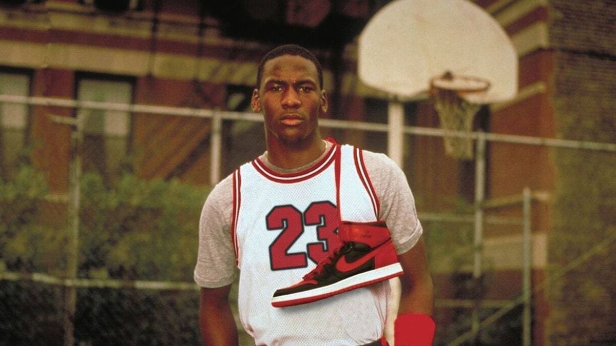 Michael Jordan en su colaboración con Nike