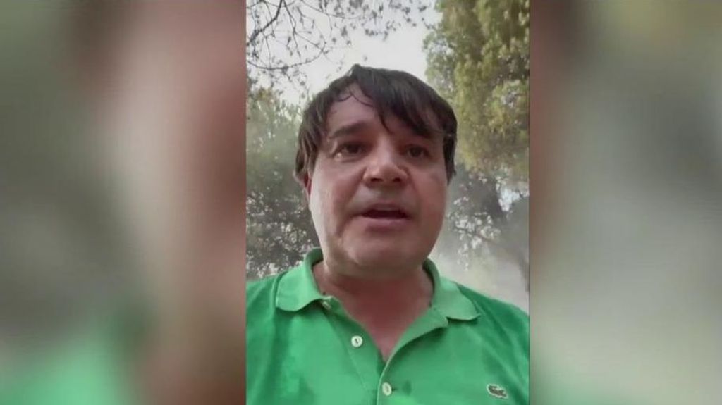 El alcalde de Hoyo de Pinares, tras animar entre lágrimas a su pueblo arrasado por las llamas: "Hay que salir adelante"