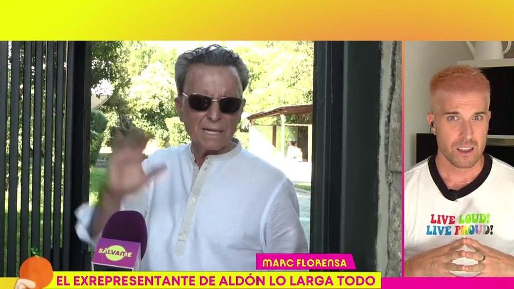 Marc Florensa, exrepresentante de Ana María Aldón, habla en televisión