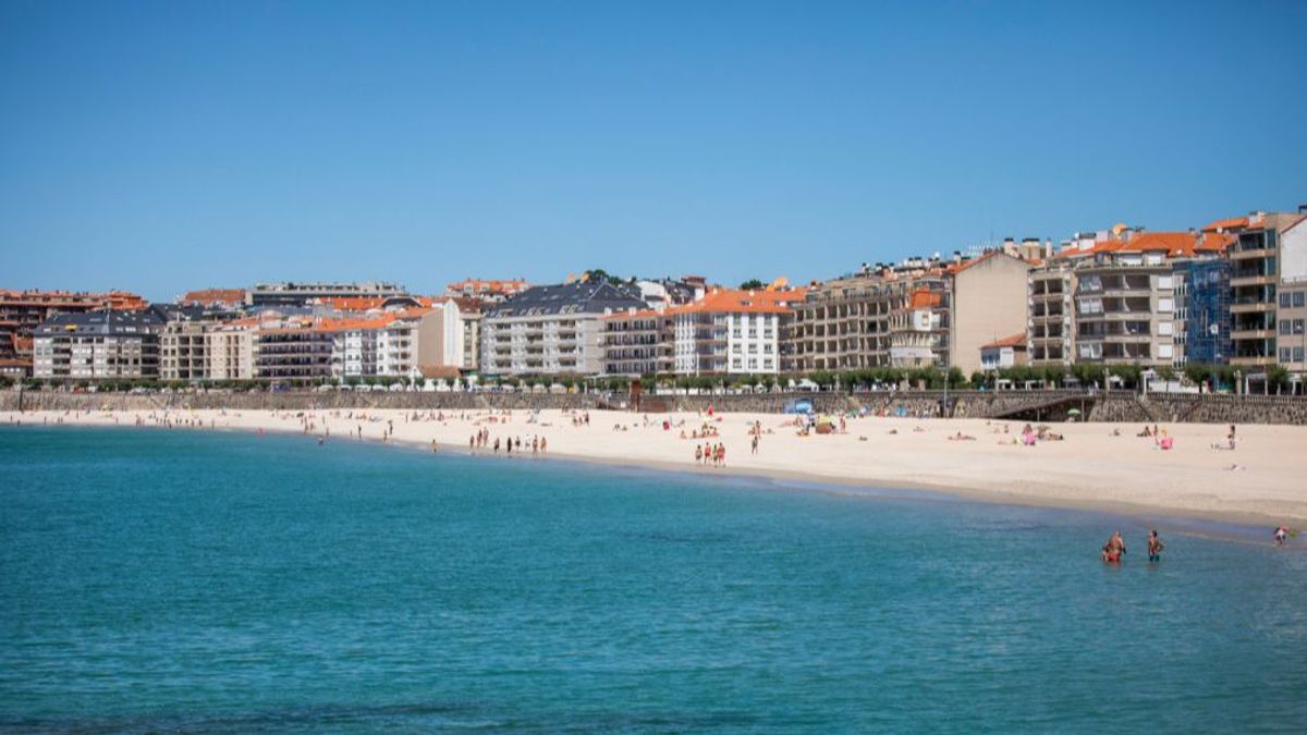 Playa de Silgar, en Sanxenxo (Pontevedra). Playa de Silgar, en Sanxenxo (Pontevedra).